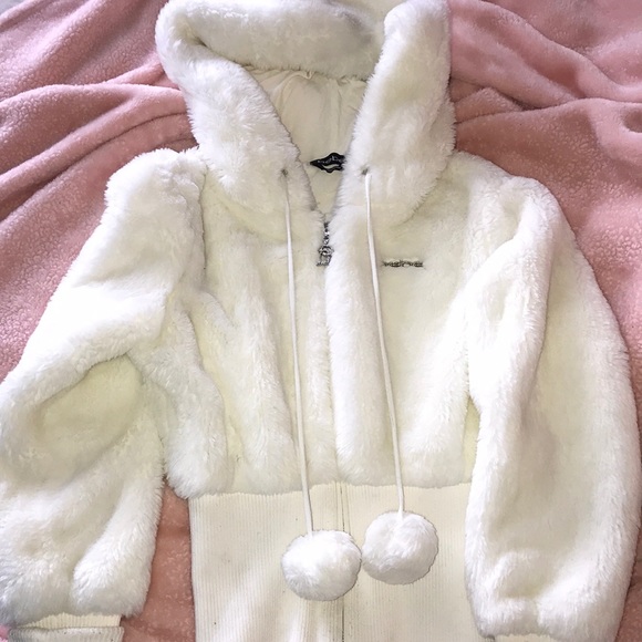 bebe faux fur jacket